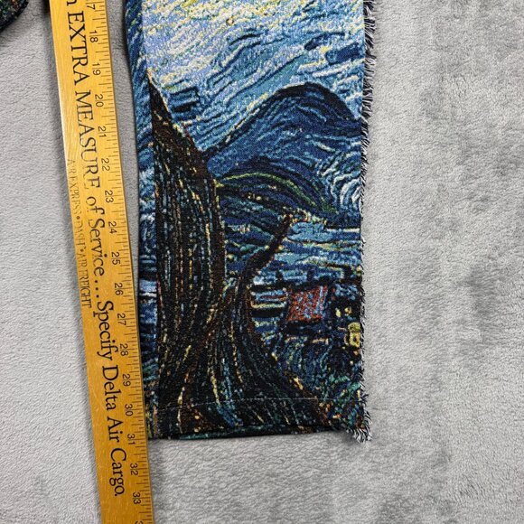 NWT Rebel Vengeance Tapestry Cargo Jeans Mens Starry Night Van Gogh Streetwear - Picture 8 of 8